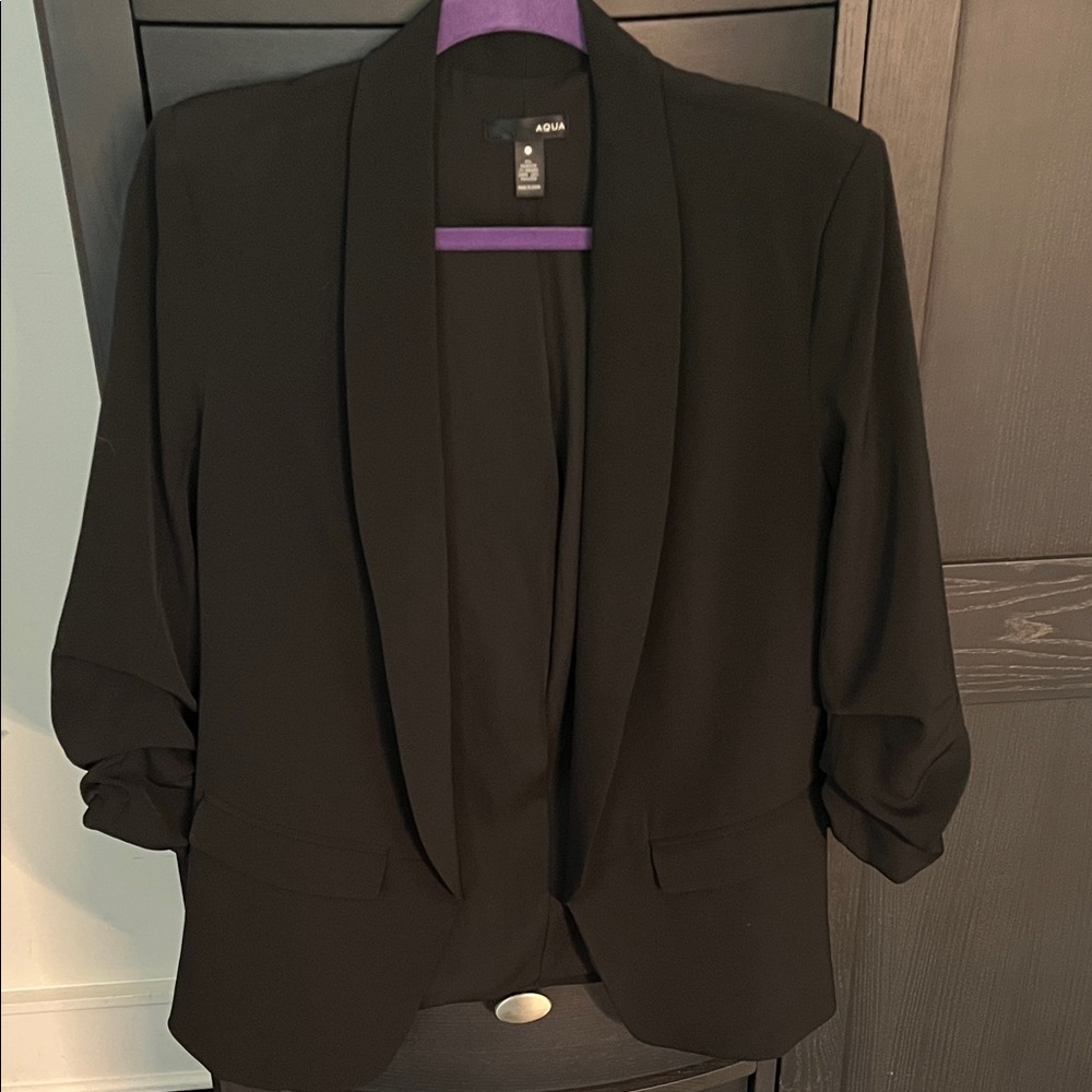 Aqua Women's Elegant Black Suit Jacket